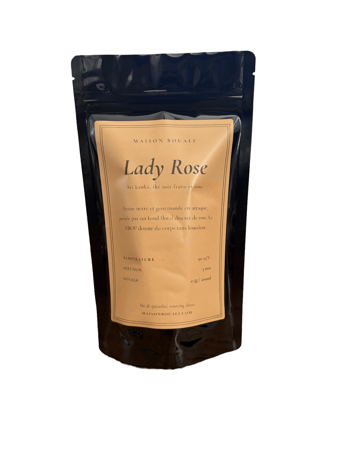 Lady Rose – Thé Noir de Ceylan Fraise et Rose