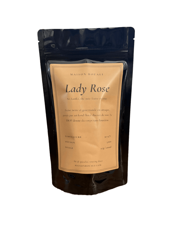 Lady Rose – Thé Noir de Ceylan Fraise et Rose