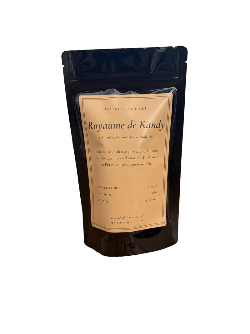 Royaume de Kandy – Thé Noir de Ceylan Fraise Rhubarbe